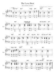 La croisiere s'amuse nouvelle vague generique. The Love Boat La Croisiere S Amuse Sheet Music For Piano Solo Musescore Com