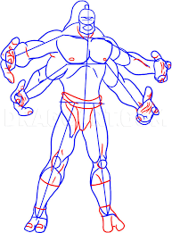 And now, here is the first picture : How To Draw Goro From Mortal Kombat Coloring Page Trace Drawing