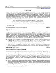 project coordinator resume template