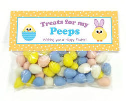 2 sweet diy easter gift ideas with printable tags. Treats For My Peeps Printable Easter Treat Bag Goodie Bag Etsy Easter Treat Bags Easter Classroom Treats Easter Treats