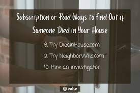 10 Easy Ways To Find Out If Someone Died In Your House | Cake Blog
