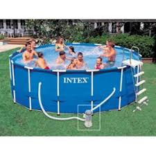 Piscine Tubulaire Metal Frame Ronde 4 57 X 1 22 M Intex Rakuten