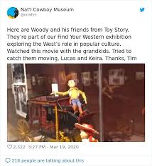 Hilariously Funny Tweets By The Cowboy Museum S Head Of Security Funny Tweets Museum Inspirational Story