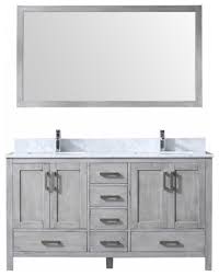Drawing from classic influences, design and functionality have been upgraded to suit the needs of the modern home. 60 Inch Modern Distressed Gray Double Sink Bathroom Vanity Choice Of Top Transitional Bathroom Vanities And Sink Consoles By Unique Online Furniture Houzz