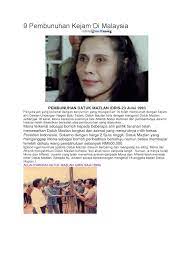 7 pembunuhan kejam di malaysia. 9 Pembunuhan Kejam Di Malaysia