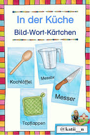 In Der Kuche Wort Bild Kartchen Lernkarten Karten Daf