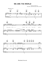 Check spelling or type a new query. We Are The World Sheet Music U S A For Africa Sheetmusic Free Com