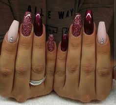51+ super ideas for nails 2018 burgundy #nails. Gorgeous Nails For November December Winter Nails Http Amzn To 2idawtq Maroon Nail Designs Burgundy Nails Maroon Nails