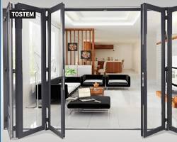 Hình ảnh về Cửa xếp trượt 6 cánh ứng dụng làm cửa ban công