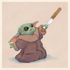 Baby Yoda Eating A Churro Star Wars Fan Art Yoda Drawing Yoda Art