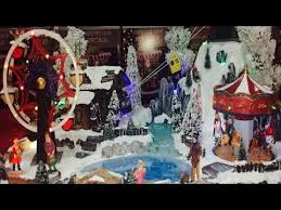 This is a great beginner project because the pieces aren't too small and there's great opportunity for practice here!!! Lemax Christmas Village Displays Ideas Carousel Ferris Wheel Ride Animated Musical Songs Toys Youtube