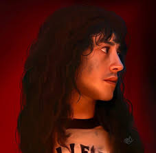 i say you're asking me to follow you into mordor… but the shire is burning…  so mordor it is”. 🤘🏻🔥🖤 creator: myself medium: digitally drawn with  procreate my first time trying digital