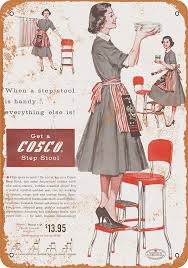 Maybe you would like to learn more about one of these? Buy Wall Color 7 X 10 Metal Sign 1957 Cosco Step Stool Vintage Look Online In Indonesia B01iqo8ute