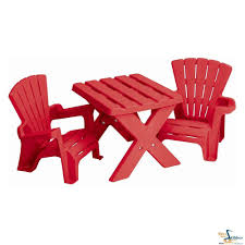 Adirondack Outdoor Table Chair Red Plastic Toys Sturdy Furniture Patio Kids Lawn Adirondack Furniture Sturdy Furniture Adirondack Table