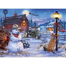 Darrell bush is one of america's most famous scenic artists. Buffalo Games Darrell Bush Country Christmas 1000 Pieces Jigsaw Puzzle Walmart Com Christmas Jigsaws Country Christmas Christmas Paintings
