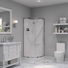 Scranton products manufacturers shower cubicles that are designed to perform in public shower areas. Shower Stalls Enclosures At Lowes Com