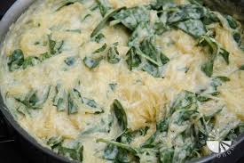 Baked Spaghetti Squash W Cheddar Cheese Spinach Gluten Free Contains Dairy Vegetarian Gastronomy Recipe Healthy Recipes Cooking Recipes Food