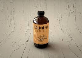 Download Free Cold Brew Coffee Bottle Label Mockup Psd Mockup Free Mockup