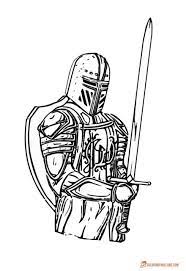 Free printable fantasy and medieval coloring page sheets with knights in armor, kings, queens, wizzards, unicorns, elfs, and dragons to color for fun. Pin On Knight Coloring Pages