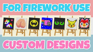 Best 100 Custom Designs For Fireworks Use In Animal Crossing New Horizons Design Id Codes Youtube Fireworks Design Animal Crossing Fireworks