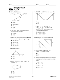 Unit 6 day 1:triangle congruency and rigid motion. Chapter Test 4