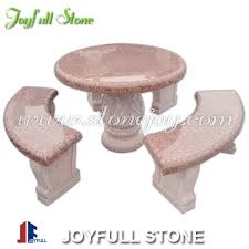 Our granite tables have table tops made of dark flamed granite. Red Granite Table Set Granite Outdoor Stone Table And Chair Buy Granite Outdoor Stone Table And Chair Outdoor Table Set Granite Furniture Product On Alibaba Com