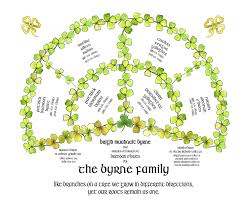 Irish Family Tree Shamrock Ancestry Fan Celtic Genealogy