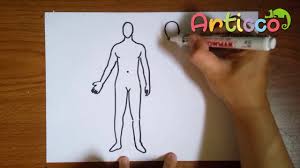 Use the diagrams of the systems on the following pages to help you draw. How To Draw Human Body Step By Step For Kids Youtube