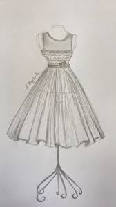 Kleid Gezeichnet Kleider Zeichnen Kleidung Zeichnen Kleider
