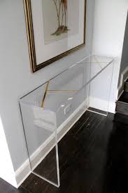 Lucite Console Table Console Table Narrow Entryway Table Etsy In 2020 Acrylic Furniture Lucite Furniture Home Furniture