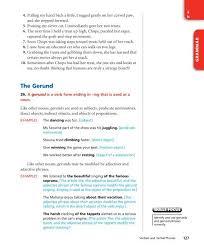 Examples of gerunds or gerund phrases used as the subject: The Gerund Phrase
