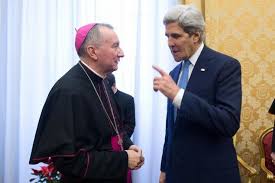 Pietro Parolin con Kerry