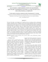 Mara is a government agency under the ministry of rural & regional development. Pdf Successful Implementation Of Quotewin Software Tendering System A Case Study Of A Multinational Company