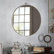 Silverwood Furniture Reimagined Jemima Round Silver Mirror Cpdm1059 The Home Depot Mirror Wall Traditional Wall Mirrors Guest Bedroom Design