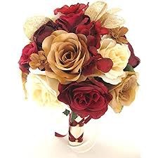 We did not find results for: Amazon Com Wedding Bouquets Bridal Silk Flowers Burgundy Wine Gold Champagne 17 Piece Package Wedding Bouquet Centerpiece Flower Arrangements Rosesanddreams Home Kitchen