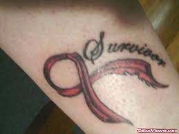 Breast cancer is the most common cancer in the world. Ribbon Breast Cancer Tattoo Behind Ear