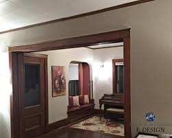 The 7 Best Neutral Paint Colours To Update Dark Wood Trim Kylie M Interiors Dark Wood Trim Paint Colors For Living Room Wood Trim