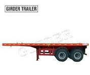 20ft flatbed container semi trailer，20 foot flat deck ...