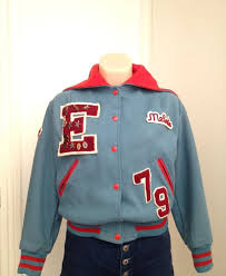 Vintage 70s Letterman Varsity Jacket In Blue And Red Varsity Jacket Jackets Beautiful Jacket