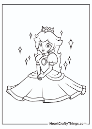 Princess peach anime with sample. Printable Princess Peach Coloring Pages Updated 2021