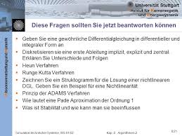 Fehlerkonstante deutlich kleiner als im ersten beispiel. Simulation Komplexer Technischer Anlagen Ppt Video Online Herunterladen
