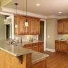 Kitchen wall paint ideas with brown cabinets. 1