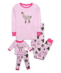 Leveret Pink Llama Long Sleeve Pajama Set 18 Doll Pajama Set Toddler Girls