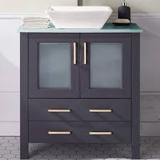 Want to shop bathroom vanities nearby? 30 Inch Dark Gray Bathroom Vanity Sink Combo Bath Vanity With Sink Single Bathroom Vanity Cabinet With Ceramic Sink Modern Bathroom Vanity Set With 1 Shelf 2 Drawers Amazon In Home Improvement