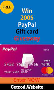 Free Paypal Gift Card - How To Get Free Paypal 200 Gift Card Paypal Gift Card Sell Gift Cards Gift Card Exchange
