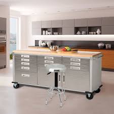 We carry complete kitchen cabinets in a variety of wood types, stains and styles in our las vegas showroom. Seville Classics Ultrahd Rolling Workbench Sam S Club Steel Storage Cabinets Rolling Workbench Metal Garage Storage Cabinets