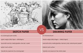 What Is The Difference Between Sketch And Drawing Paper