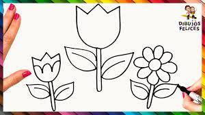 Dibuja un ramo de flores paso a paso. Como Dibujar Flores Paso A Paso Y Facil Flores Dibujo Youtube