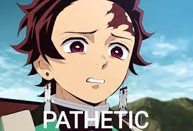 If you describe a person or animal as pathetic , you mean that they are sad and weak or. Pathetic Slayer Meme Anime Meme Face Funny Anime Pics