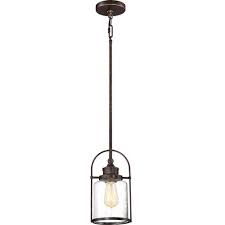 Patriot Lighting Resto Imperial Bronze 1 Light Mini Pendant At Menards